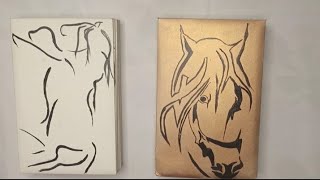 line art horse paintings tutorial /15 horses at once @Ooopscreations screenshot 2