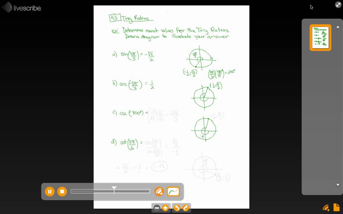 Chapter 4 Lesson 3 Example 2 Math 30-1 - YouTube