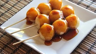 This video will show you how to make mitarashi dango, small round
mochi balls skewed on bamboo sticks and covered with a gooey sweet
salty brown sauce. f...