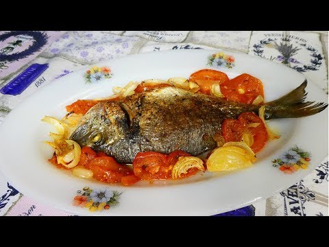 Orata al forno con pomodori e cipolle – Secondo piatto di pesce