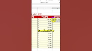 📊 Aprende a usar la función JERARQUÍA en Excel 365 con un ejemplo en ventas.