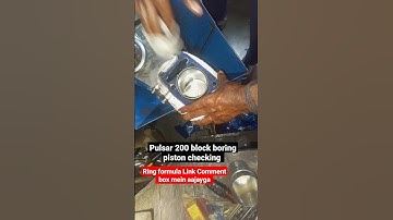 Pulsar 200 block boring Piston checking #engine #bikelover #engineering #tricks #unique
