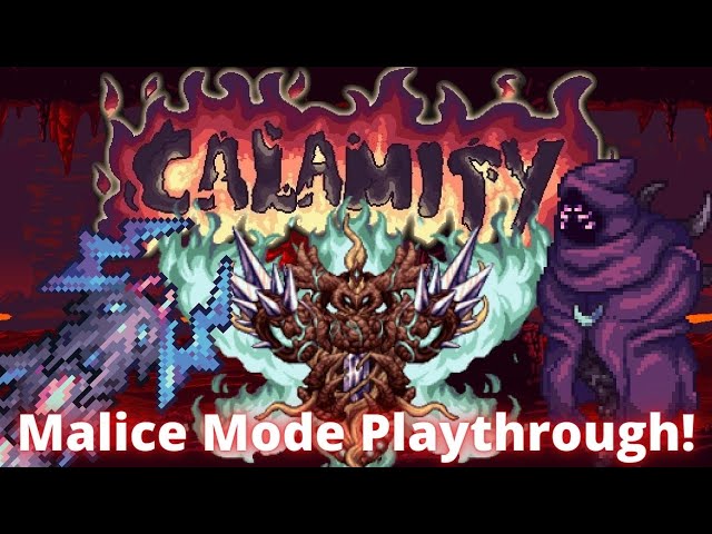 Terraria Calamity Mod 2.0 - All Bosses Showcase on Master Malice FTW 