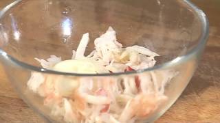 Холодный суп из рукколы с крабом Холодный суп из рукколы с крабом