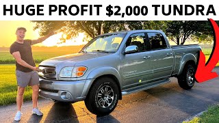 Flipping a DEALERSHIP Truck For a $3,000 PROFIT [] $2,000 Toyota Tundra Detail and Transformation