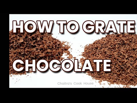 HOE GRATE CHOCOLADE | CHOCOLADE GRATING | TAART DECORATIE