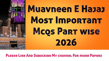 Muaveen E Hajaj | Khuddam Ul Hujjaj NTS Test 2026 Part 1 I Complete course IN Parts