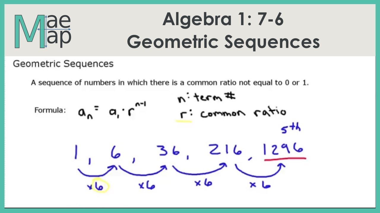 Algebra21: 21-21 Geometric Sequences Pertaining To Geometric Sequence Worksheet Answers