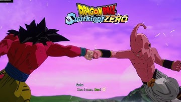 (Custom Battles) What If SSJ4 Goku And Vegeta Fought Kid Buu - Sparking Zero (4K 60fps)