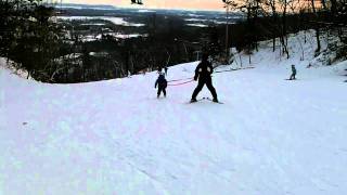 Kids Skiing on a Devil's Head Black Diamond
