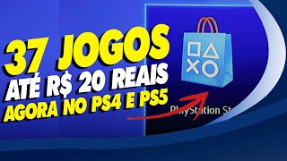 CORRE! 37 JOGOS ATÉ R$ 20 REAIS AGORA EM PROMOÇÃO NA PS STORE!