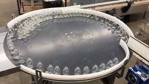 HyTek Automation Solutions- 48" accumulation table - three conveyor inlets - 50ml vials