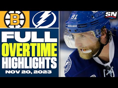 Boston Bruins at Tampa Bay Lightning | FULL Overtime Highlights - November 20, 2023