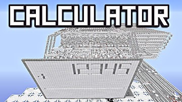 WORKING CALCULATOR in MINECRAFT! [Redstone Creation]