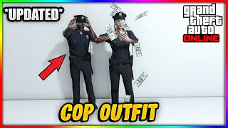 HOW TO GET THE COP OUTFIT GTA5 ONLINE ( GTA 5 POLICE UNIFORM GLITCH) XBOX / PSN