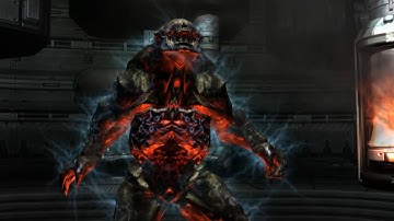 SUPERCHARGED! ⚡ Invulnerable Hunter Boss☠️#DOOM 3: Resurrection of Evil - BFG Edition #gameplay #fps