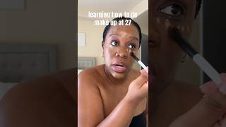learning how to do make up scared and out loud 🥺 #makeup #makeupbeginner