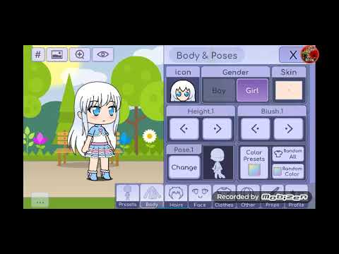 How To Make A Cute Girl Character In Gacha Life First Video Youtube