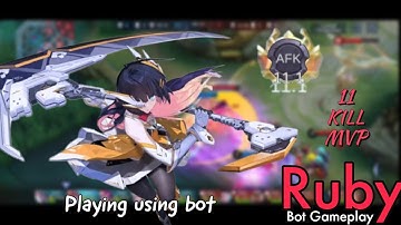 AUTO MVP!!! Top Global Ruby Solo Rank AFK Gameplay, Ruby Best Build | MLBB
