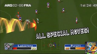 SUPER SHOT SOCCER (PS1)  | ALL SUPER SHOT SPECIAL MOVES!