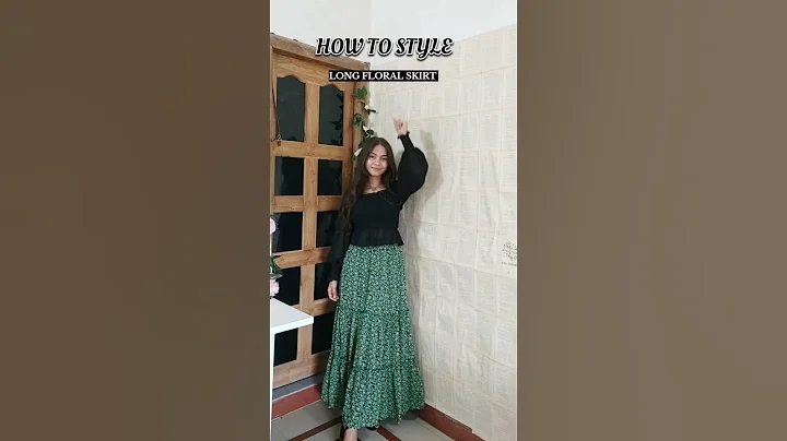 Styling Long Floral skirt 4 ways #skirt #hack #styling #ashortaday #pinterest #aesthetic #shorts