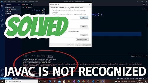 Javac is not recognized as an internal or external command windows 10 solved in java
