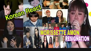 Korean Reactors Reaction Compilation of Morissette Amon Cover Resignation|MushyHk