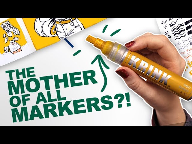 NOW THIS IS A MARKER! | Mystery Art Box | December Art Snacks Unboxing | Krink Paint Marker