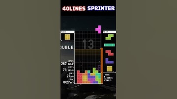 [TETR.IO] SS rank. Just a game of Tetris. 40Lines Sprinter. #225