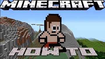 Minecraft ~8 Bit~ HOW TO : Johnny Cage ~Mortal Kombat~ ( Tutorial ) /W Killerkev