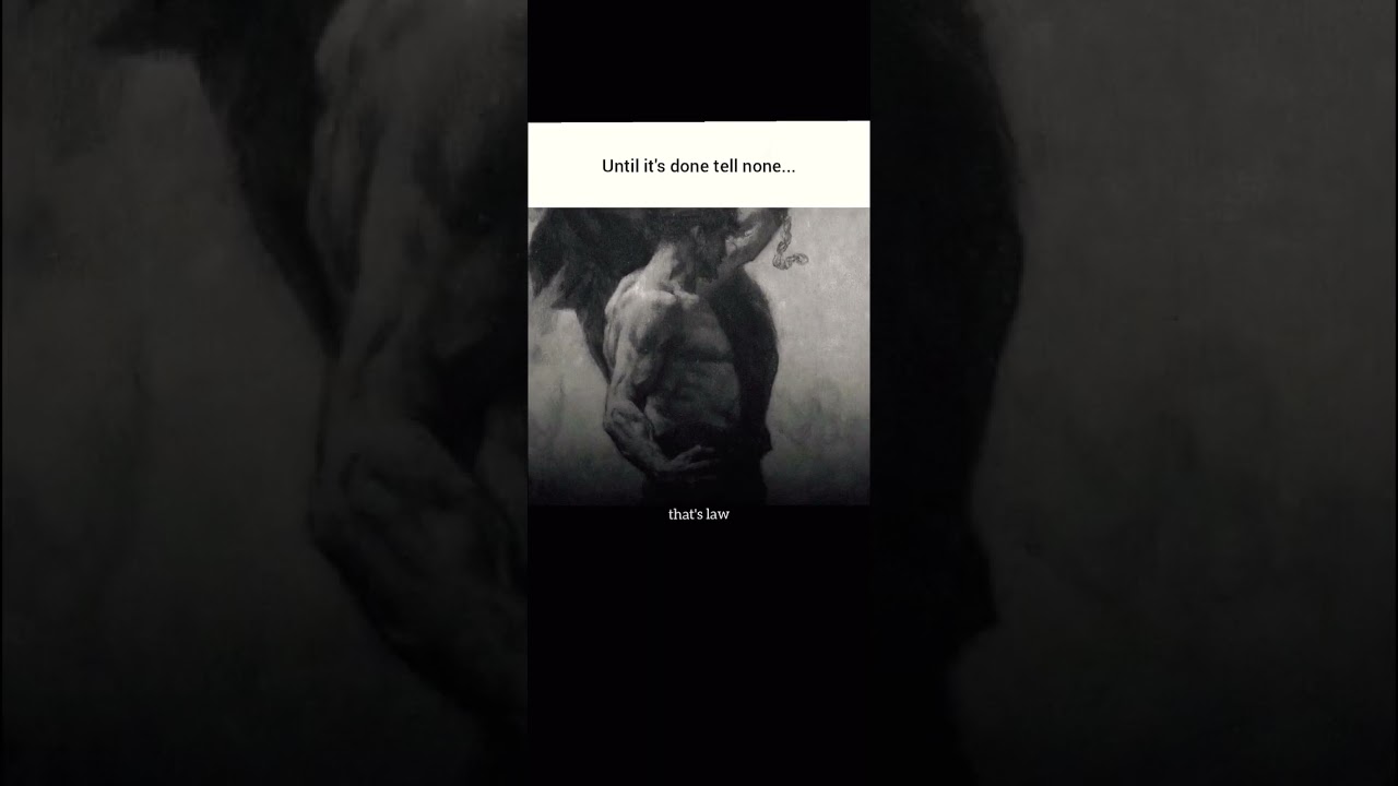 Until It’s Done, Tell None… That’s the Law. 🤫🔥