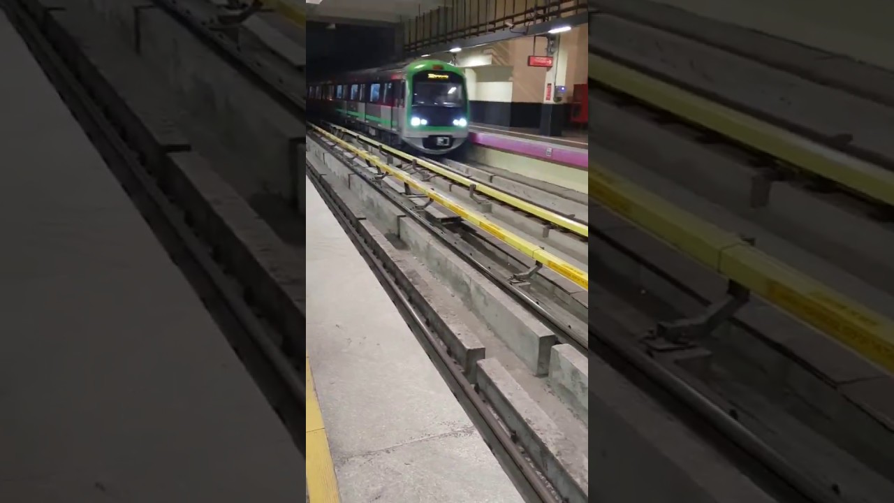 Bangalore Metro train Time lapse