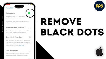 How to remove black dots on iPhone ?