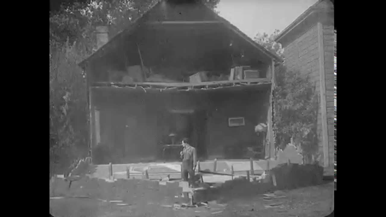 Buster Keaton S Most Dangerous Stunt Steamboat Bill Jr 1928 Youtube