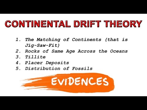 Wideo: Jakie są dowody na poparcie teorii dryfu kontynentalnego?