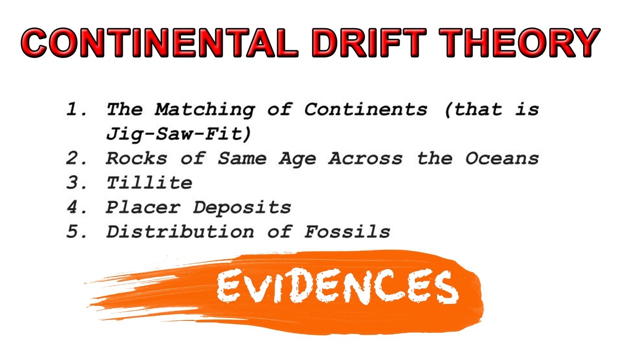 hypothesis evidence continental drift