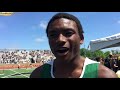 Interview: Marcus Montgomery, 2018 MHSAA T&F Finals Division 1 Boys 400M 2nd place