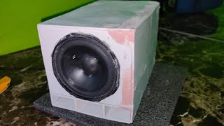 bass test mini subwoofer 3inch speaker #bassboosted #diy #howto #tutorial
