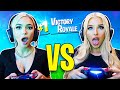 FaZe Kay Girlfriend VS Ricegums Girlfriend Abby (FORTNITE 1v1 DUOS)