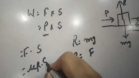 Work done in moving a body over rough horizontal surface and inclined plane