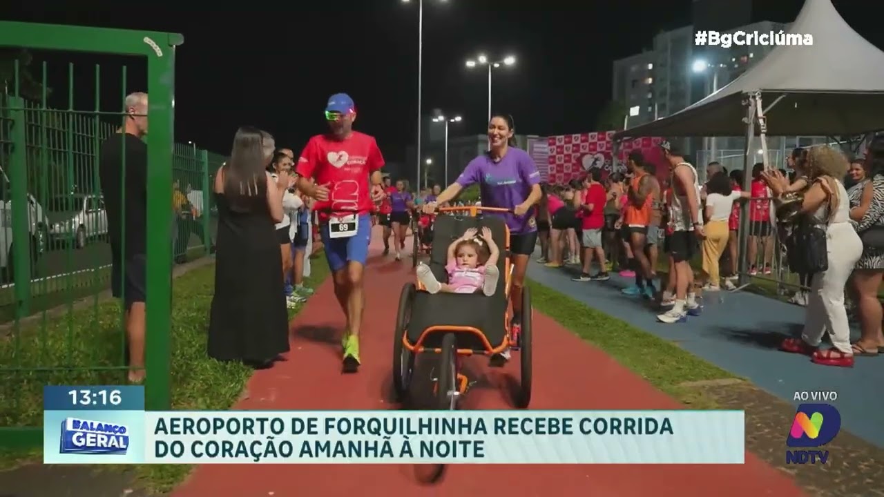Corrida do Coração terá edição noturna no aeroporto de Forquilhinha