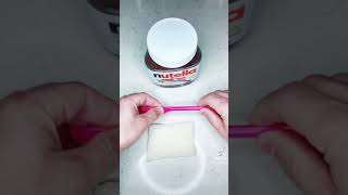 Do you cut the crust off bread… Nutella fun #shorts