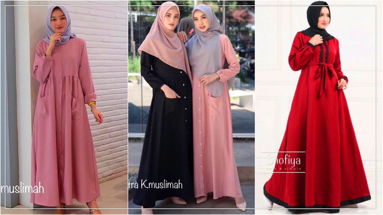 Rekomendasi Model Gamis  Terbaru UNDER 50K untuk Lebaran 