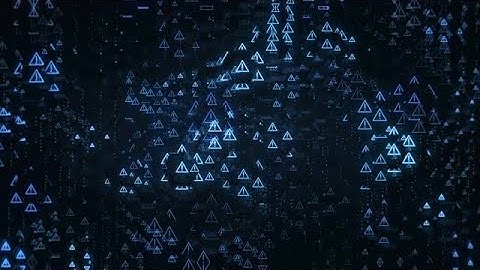 Digital Warning Triangles Stock Motion Graphics