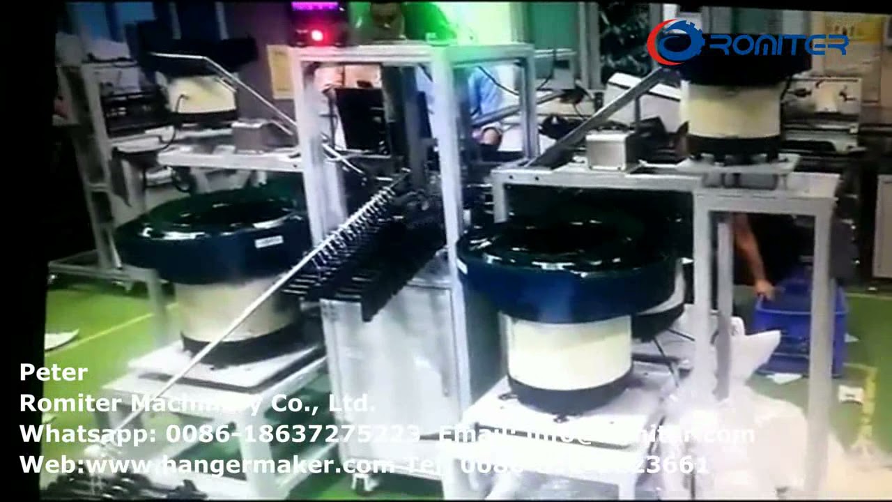 Automatic Plastic Hanger Double Side Clip Assembling Machine