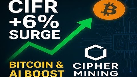Cipher Mining (CIFR) Stock Surges 6% — Bitcoin Strength and AI Infrastructure Narrative