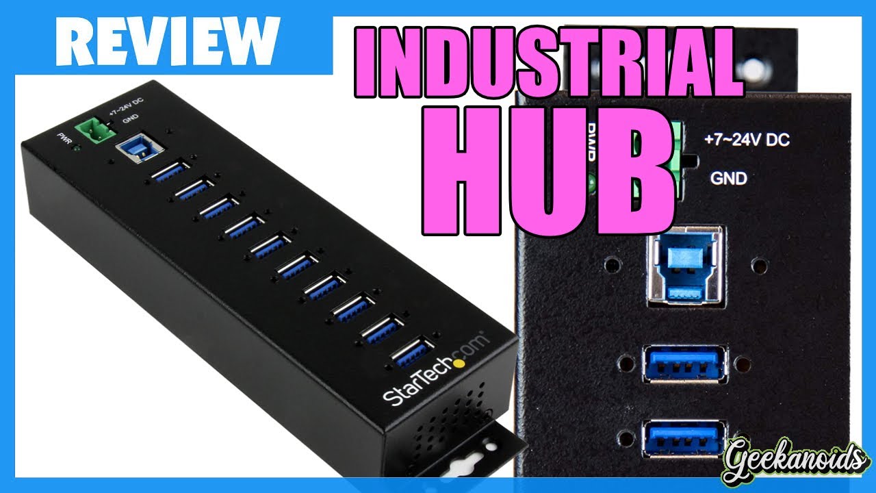 StarTech.com Hub USB 3.0 industriel à 10 ports - Alimentation externe -  Protection contre DES et les surtensions jusqu'à 350 W (HB30A10AME) -  concentrateur (hub) - 10 ports - Conformité TAA - HB30A10AME