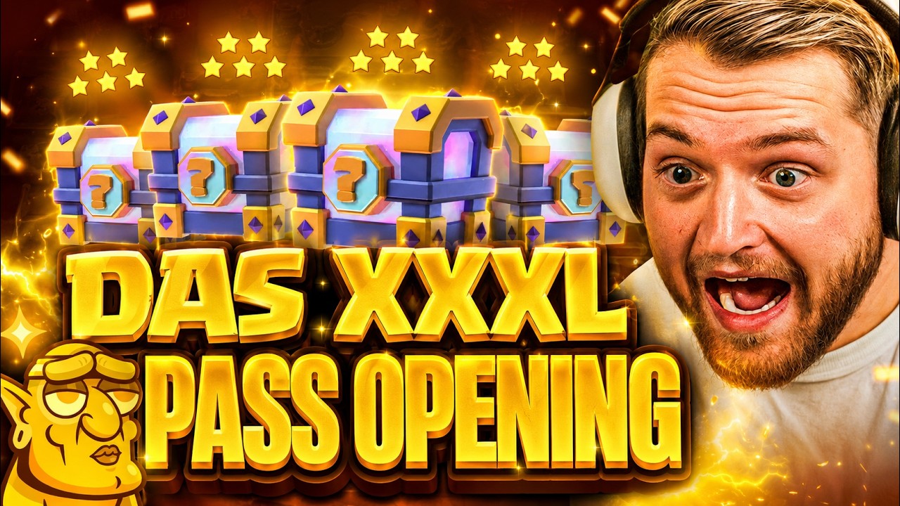 🥵😍Das GRÖßTE PASS-OPENING JEMALS in meiner CLASH ROYALE ZEIT! - Es REGNET 5 STAR KISTEN | Trymacs