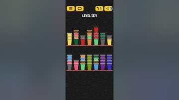 Cup Sort Puzzle Level 1371 | Water Sort Puzzle Level 1371 | Ball Sort Puzzle Level 1371 All the same