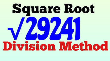 Find the square root by division method 29241|Math 8 Ch 2 Ex.2.3 Q 2 (ii)|Real number@Mathematician.